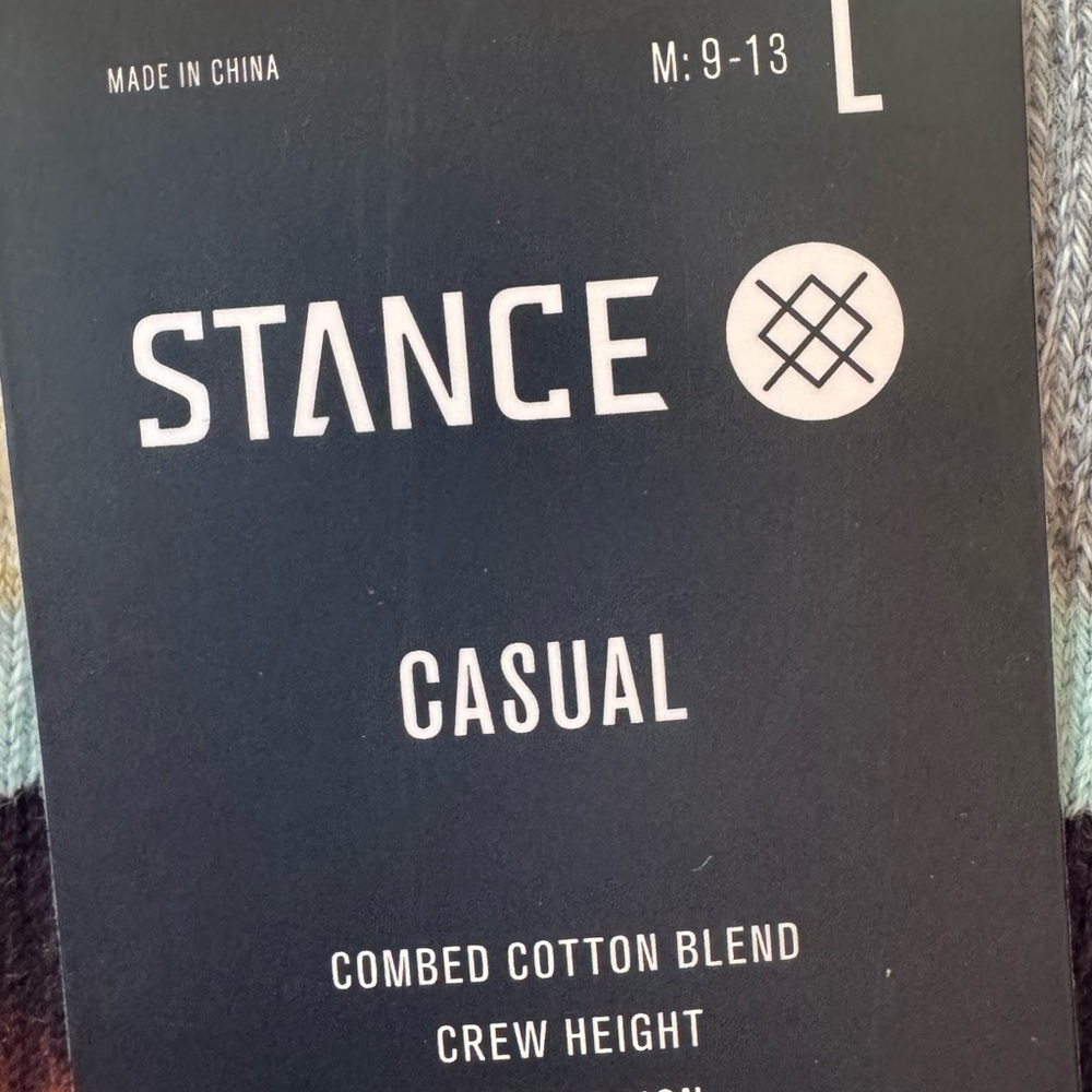 **NWT**Stance Casual Crew Socks: One Pair